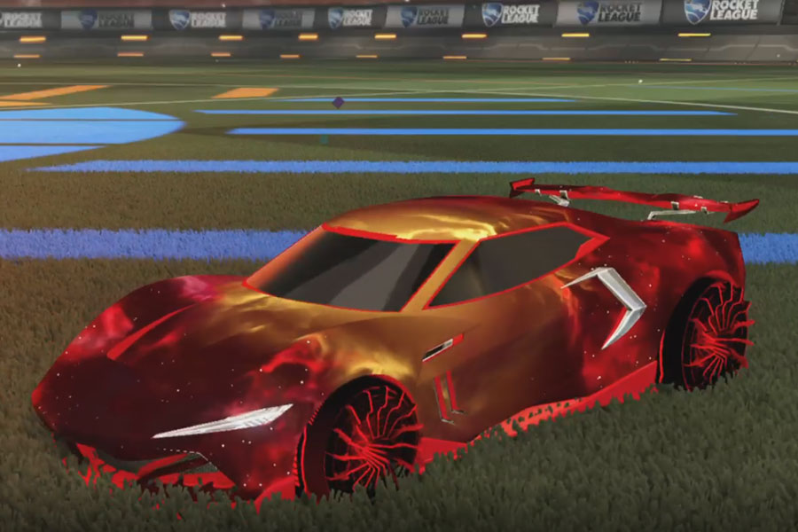 Rocket league Peregrine TT Crimson design with Interstellar