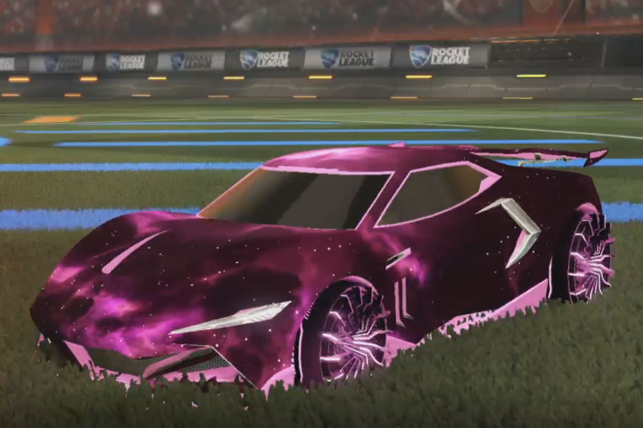 Rocket league Peregrine TT Pink design with Interstellar