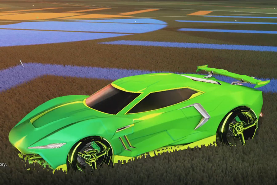 Rocket league Peregrine TT Lime design with CNTCT-1: Infinite,Mainframe