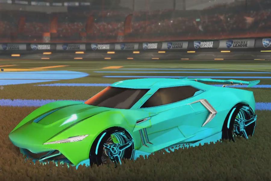 Rocket league Peregrine TT Sky Blue design with CNTCT-1: Infinite,Mainframe