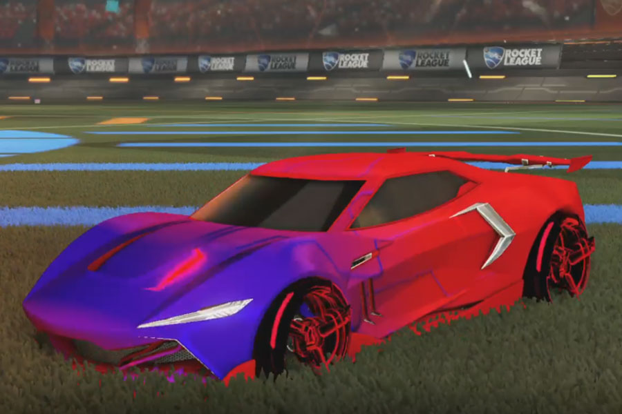 Rocket league Peregrine TT Crimson design with CNTCT-1: Infinite,Mainframe