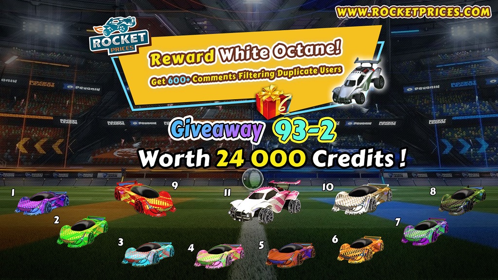 FREE Rocket League Items Giveaway 93-2 - Rocketprices