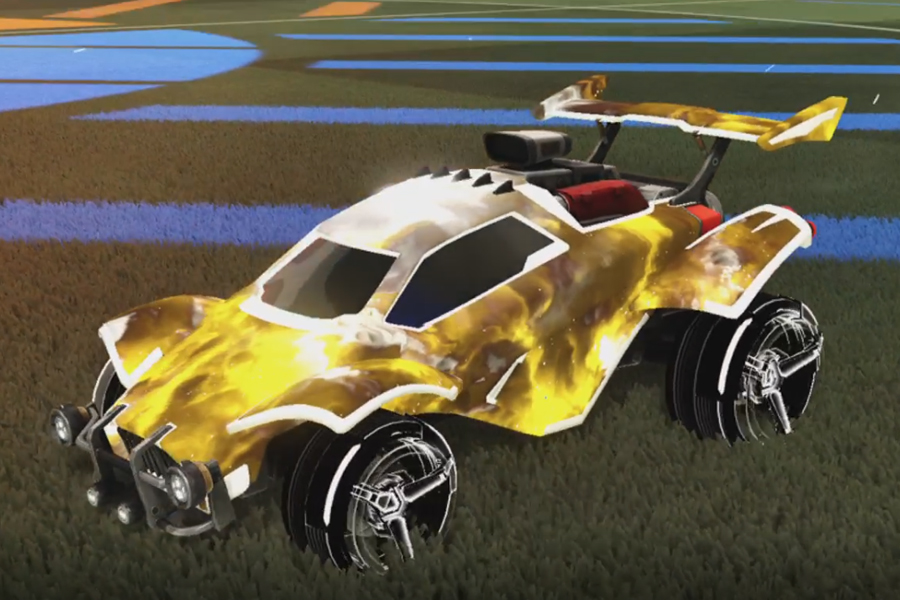 Rocket league Octane Titanium White design with CNTCT-1: Infinite,Interstellar