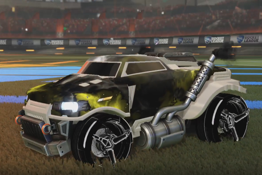 Rocket league Road Hog Grey design with CNTCT-1: Infinite,Interstellar