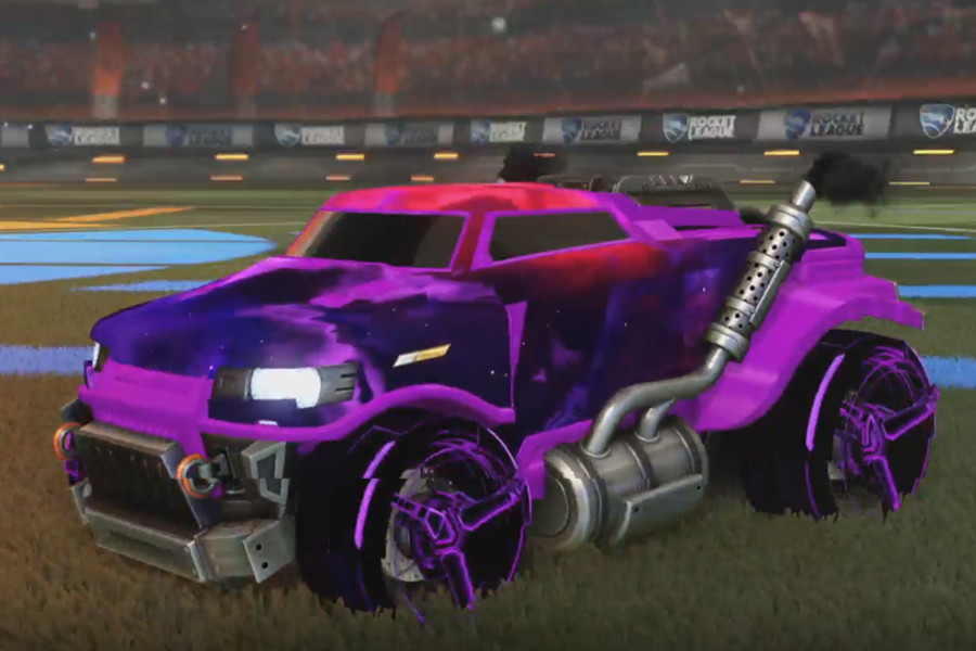 Rocket league Road Hog Purple design with CNTCT-1: Infinite,Interstellar