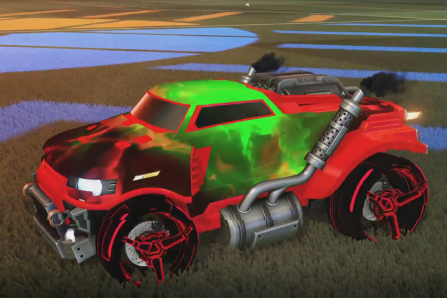 Rocket league Road Hog Crimson design with CNTCT-1: Infinite,Interstellar