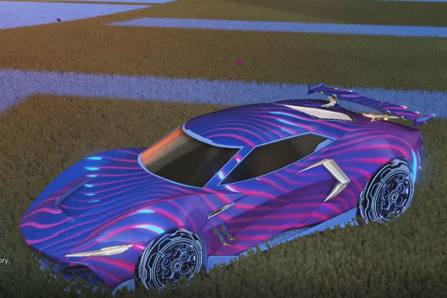 Rocket league Peregrine TT Cobalt design with HNY: Inverted,Z-Current