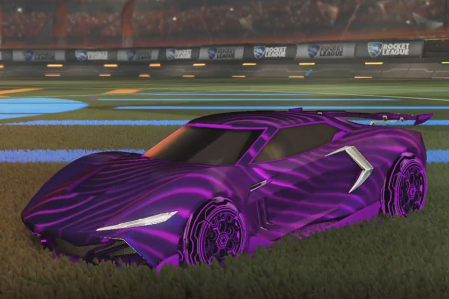 Rocket league Peregrine TT Purple design with HNY: Inverted,Z-Current