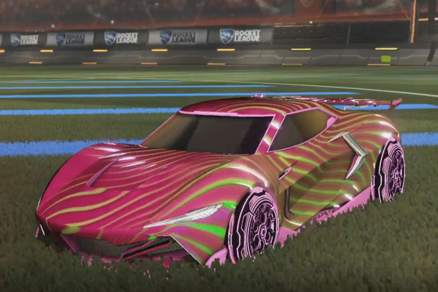Rocket league Peregrine TT Pink design with HNY: Inverted,Z-Current