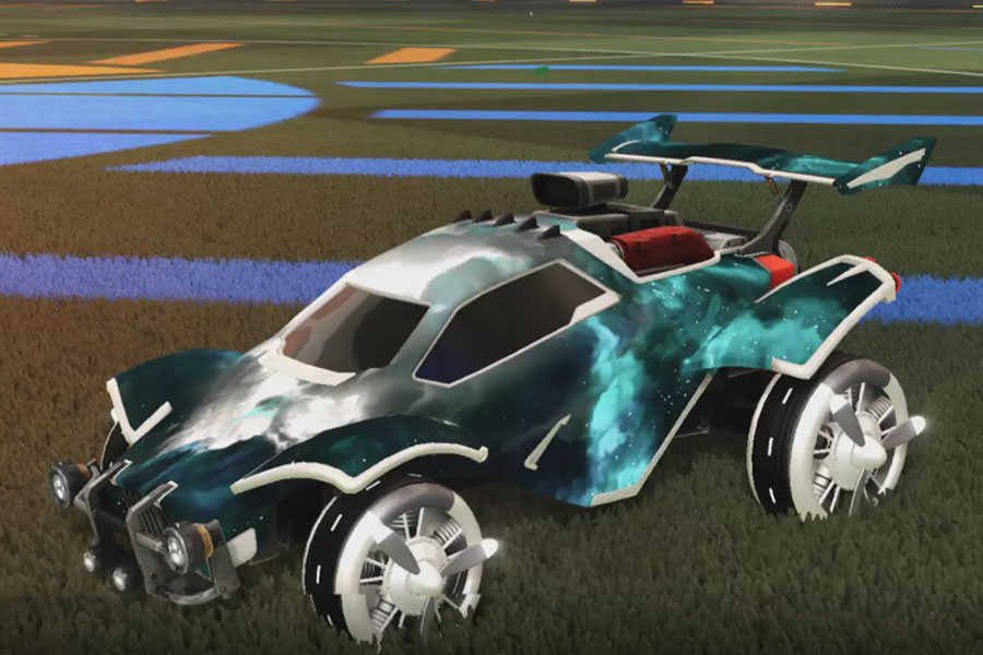 Rocket league Octane Titanium White design with Propeller,Interstellar