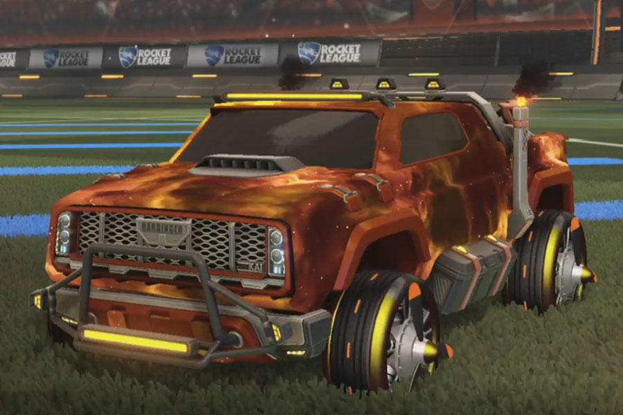 Rocket league Harbinger GXT Burnt Sienna design with Propeller,Interstellar