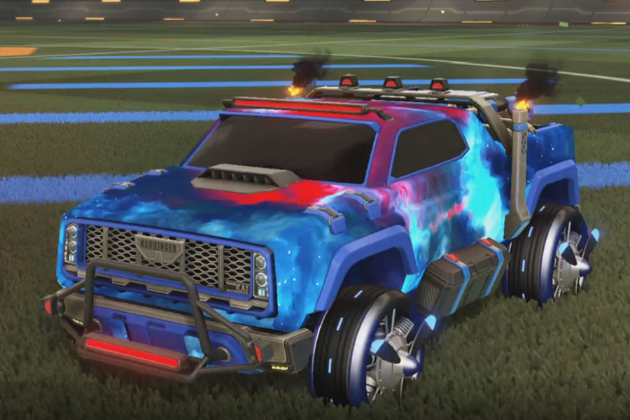 Rocket league Harbinger GXT Cobalt design with Propeller,Interstellar