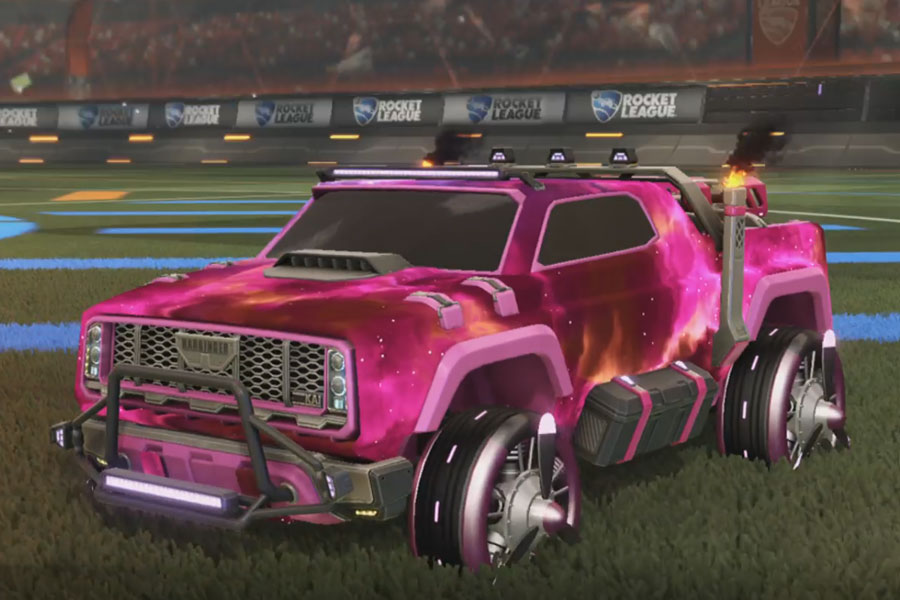 Rocket league Harbinger GXT Pink design with Propeller,Interstellar