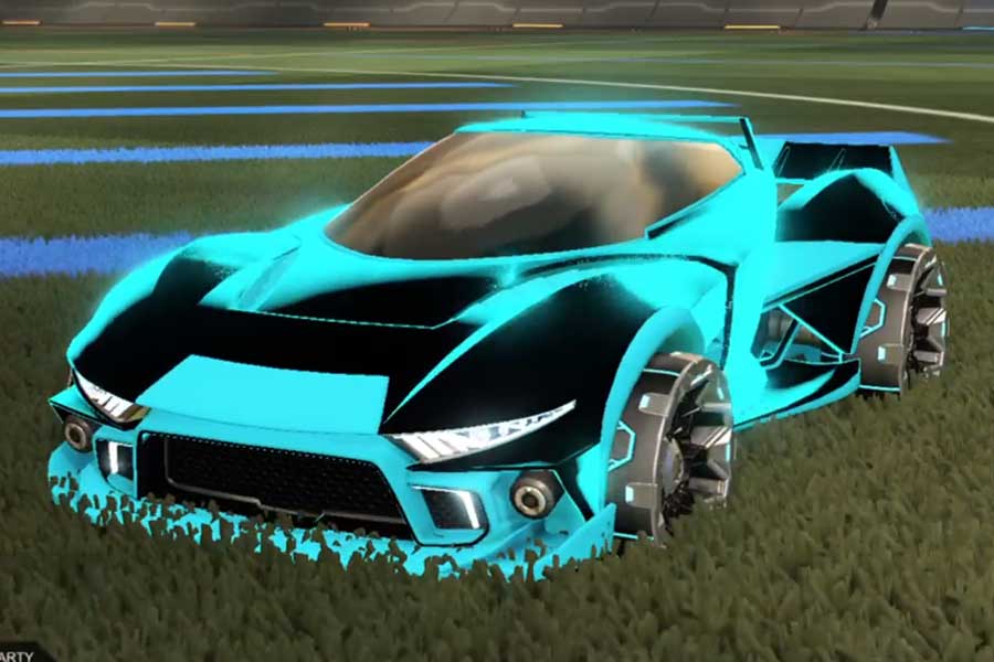 Rocket league Insidio Sky Blue design with BLSSM,Stipple Gait