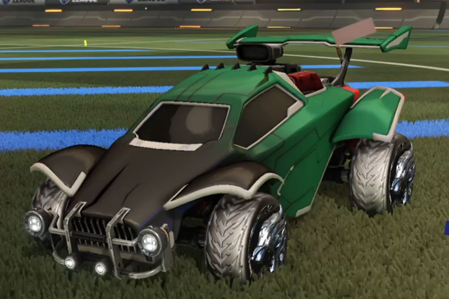 Rocket league Octane Grey design with Dire Wolf,Mainframe