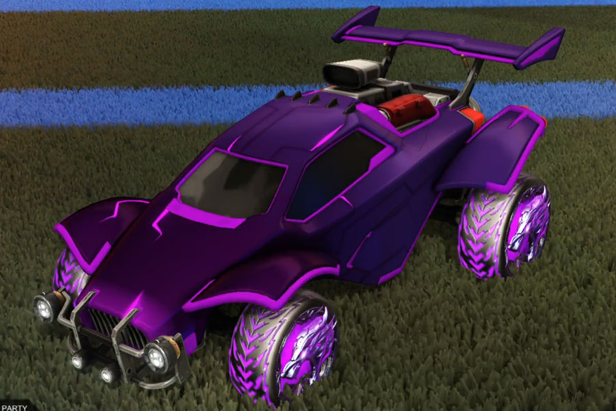 Rocket league Octane Purple design with Dire Wolf,Mainframe