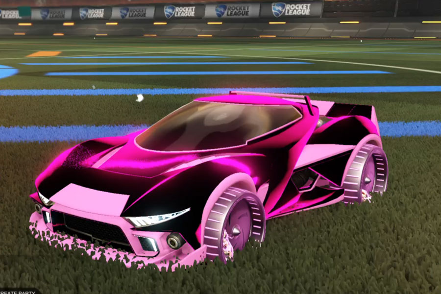 Rocket league Insidio Pink design with Hamster: Holographic,Stipple Gait