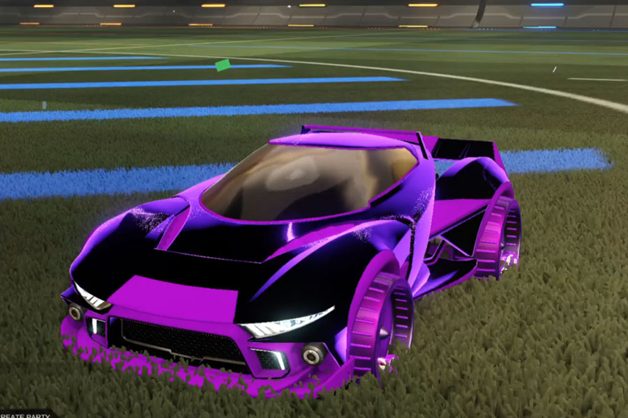 Rocket league Insidio Purple design with Hamster: Holographic,Stipple Gait