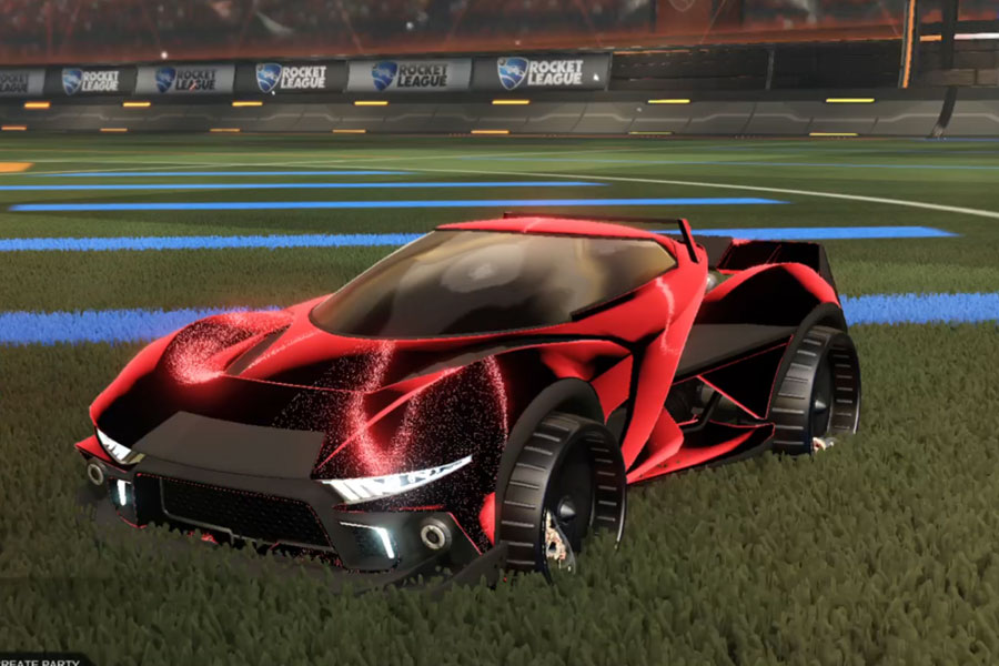 Rocket league Insidio Black design with Hamster: Holographic,Stipple Gait