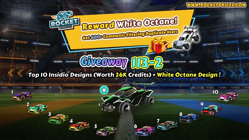 FREE Rocket League Items Giveaway 113-2 - Rocketprices