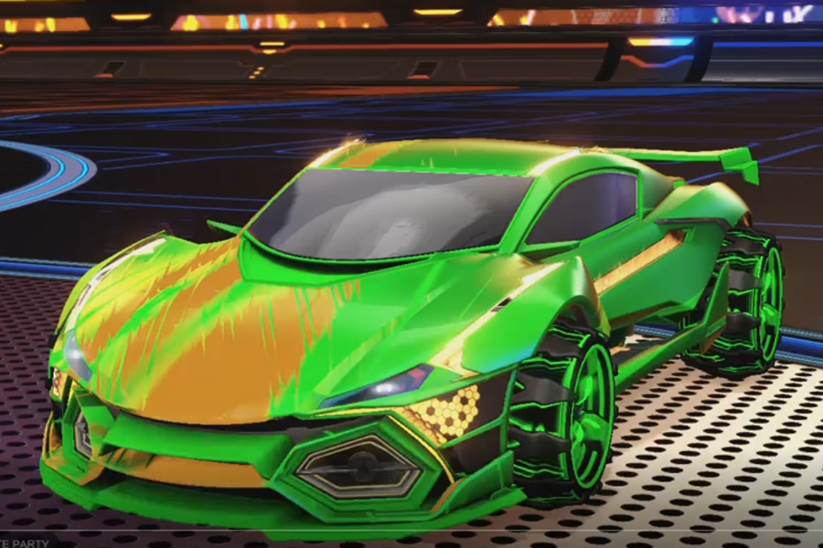 Rocket league R3MX Gmt Forest Green design with 3-Lobe: Infinite,Spatiotemporal