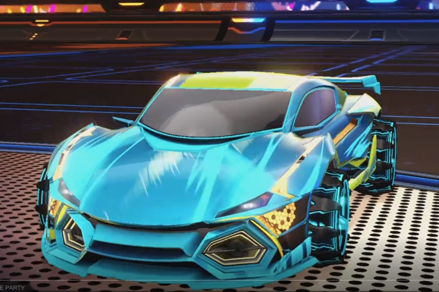 Rocket league R3MX Gmt Sky Blue design with 3-Lobe: Infinite,Spatiotemporal