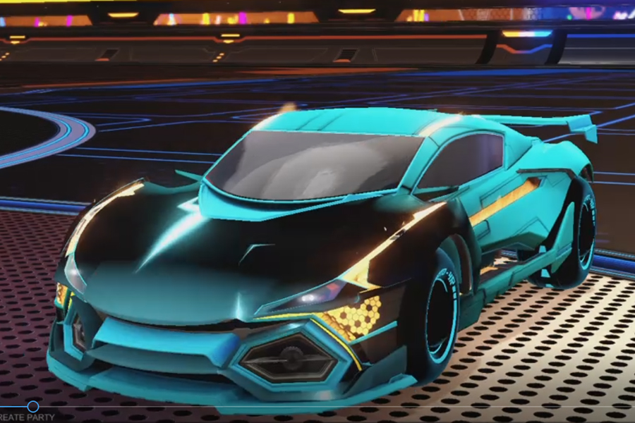 Rocket league R3MX GXT Sky Blue design with Esoto 4R: Inverted,Mainframe