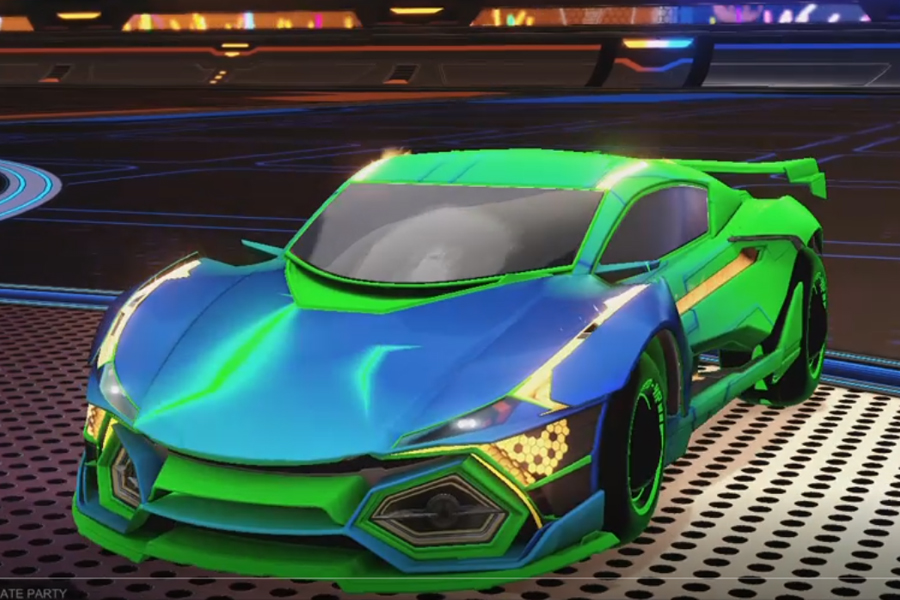 Rocket league R3MX GXT Forest Green design with Esoto 4R: Inverted,Mainframe