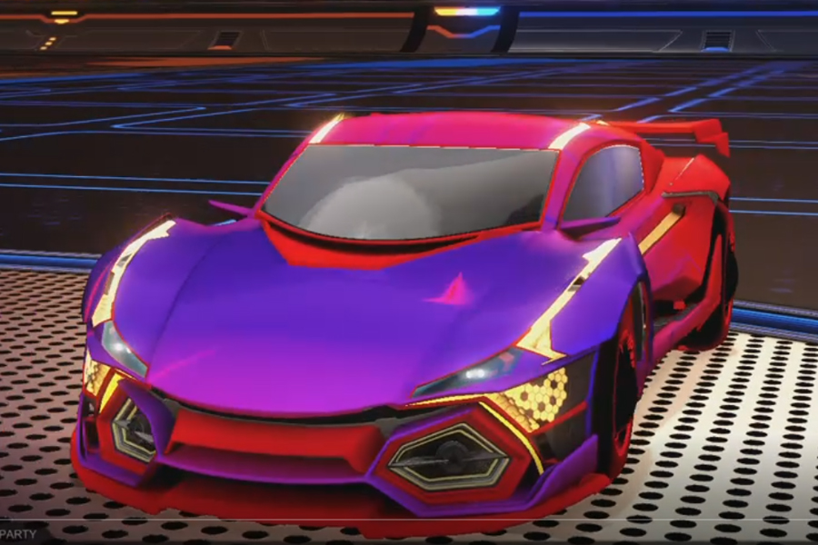 Rocket league R3MX GXT Crimson design with Esoto 4R: Inverted,Mainframe