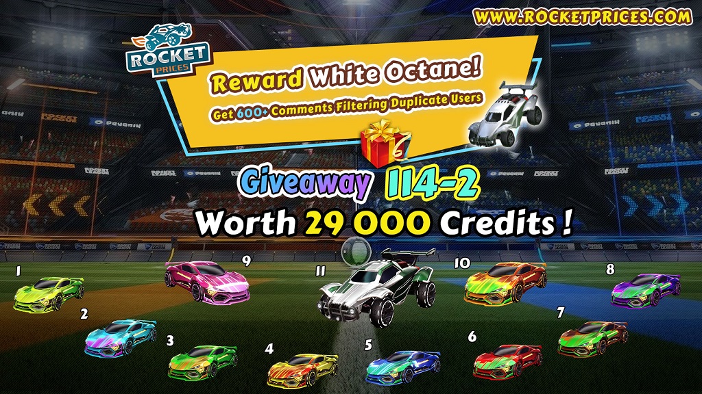 FREE Rocket League Items Giveaway 114-2 - Rocketprices