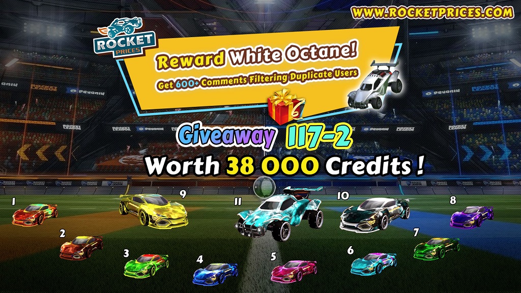 FREE Rocket League Items Giveaway 117-2 - Rocketprices