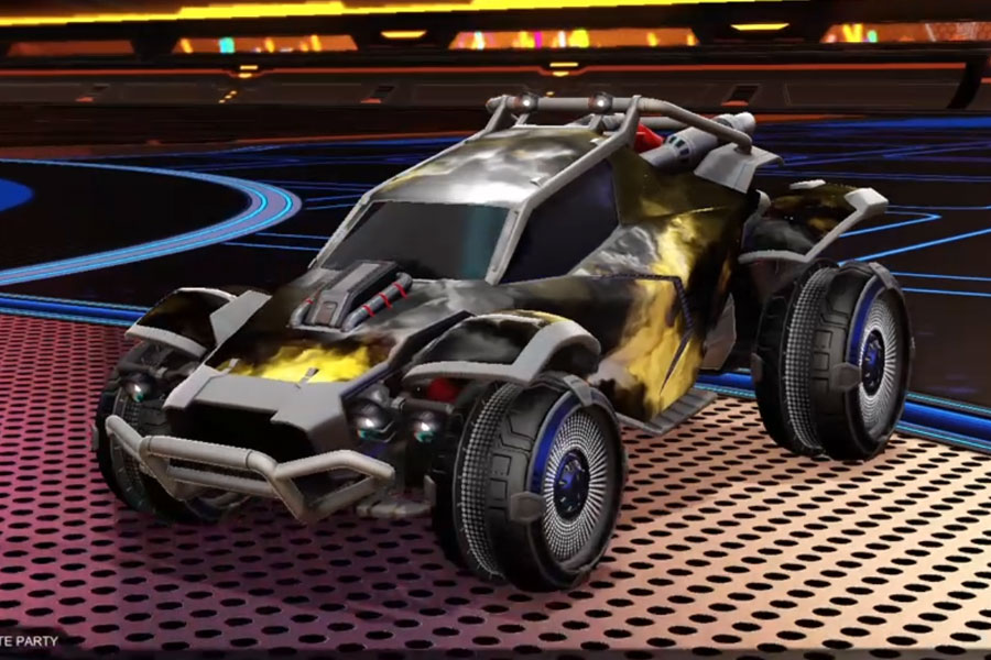 Rocket league Twinzer Grey design with Parabolic,Interstellar