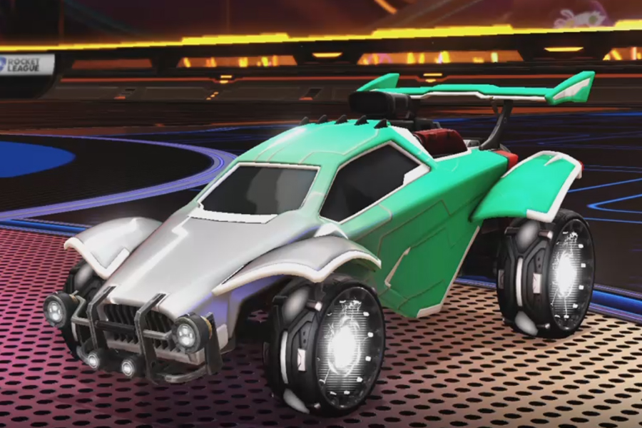 Rocket league Octane Titanium White design with Reactor,Mainframe