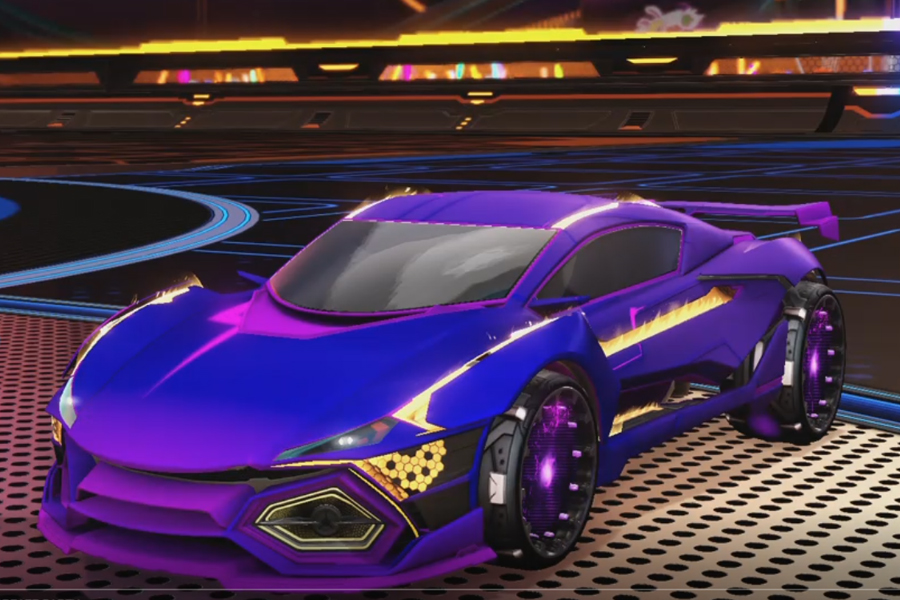 Rocket league R3MX GXT Purple design with Reactor,Mainframe