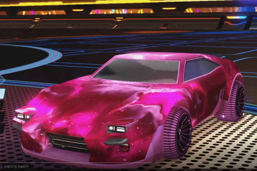 Rocket league Imperator DT5 Pink design with Polyergic: Inverted,Interstellar