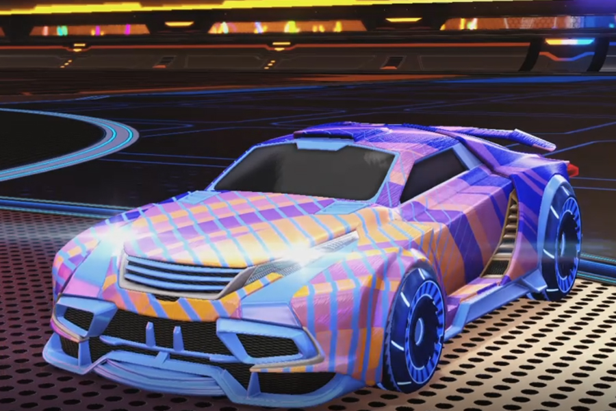 Rocket league Tygris Cobalt design with Asik,20XX