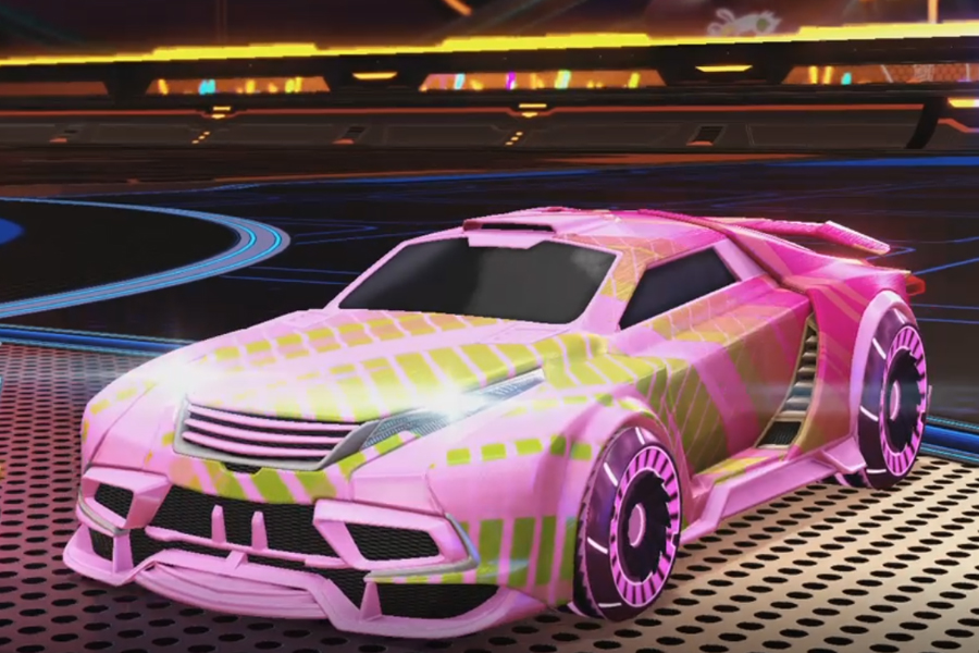 Rocket league Tygris Pink design with Asik,20XX