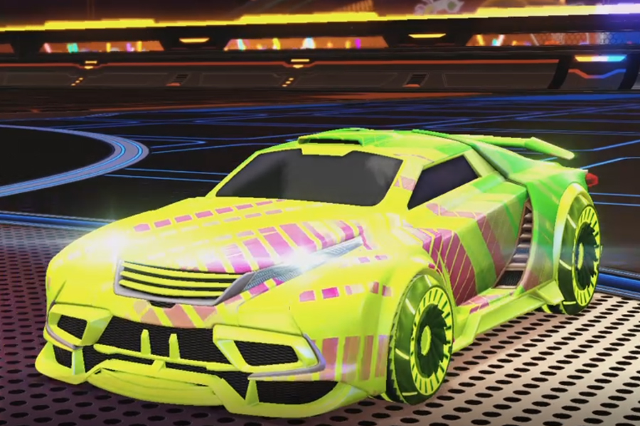 Rocket league Tygris Lime design with Asik,20XX