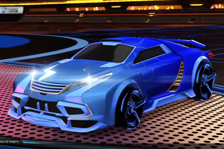 Rocket league Tygris Cobalt design with CNTCT-1: Infinite,Mainframe