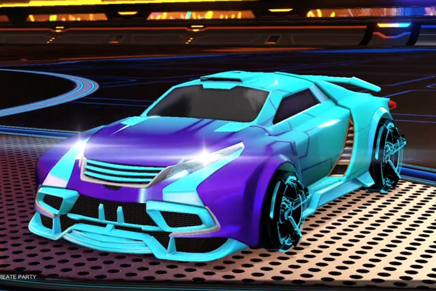 Rocket league Tygris Sky Blue design with CNTCT-1: Infinite,Mainframe