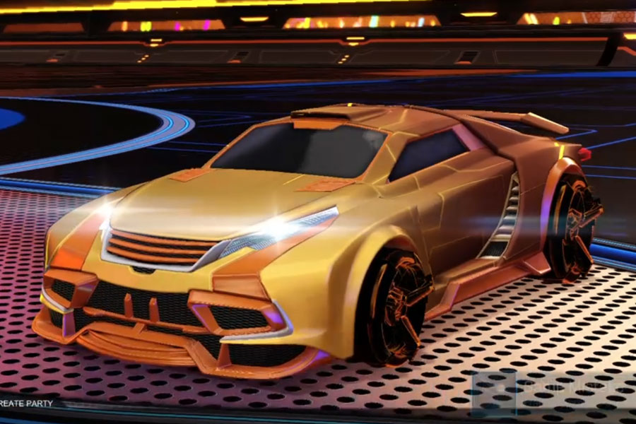 Rocket league Tygris Burnt Sienna design with CNTCT-1: Infinite,Mainframe