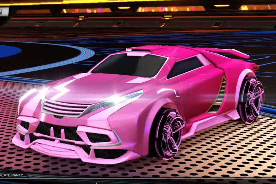 Rocket league Tygris Pink design with CNTCT-1: Infinite,Mainframe