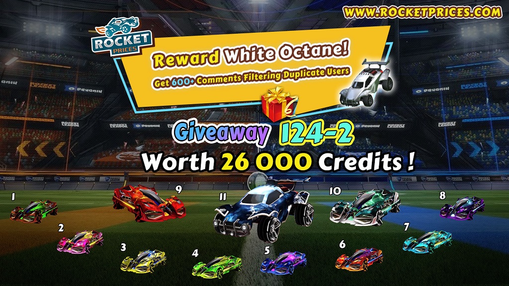 FREE Rocket League Items Giveaway 124-2 - Rocketprices