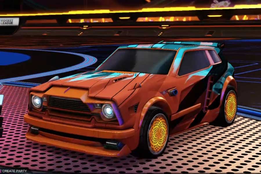 Rocket league Fennec Burnt Sienna design with Zomba,Exalter