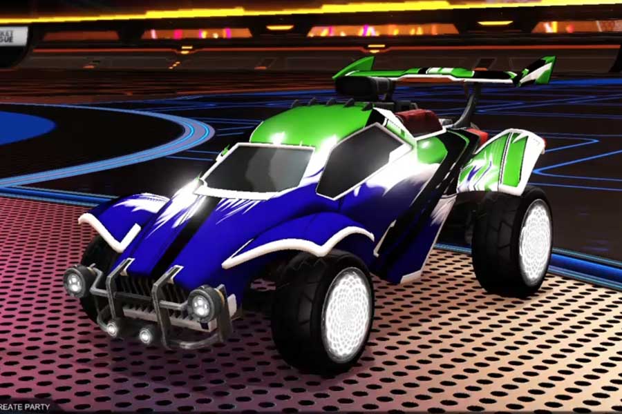 Rocket league Octane Titanium White design with Zomba,Exalter