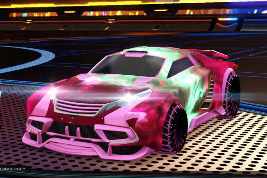 Rocket league Tygris Pink design with Glaive,Interstellar