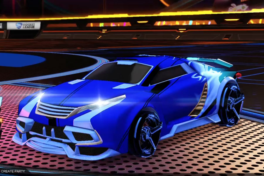 Rocket league Tygris Cobalt design with CNTCT-1: Infinite,Exalter