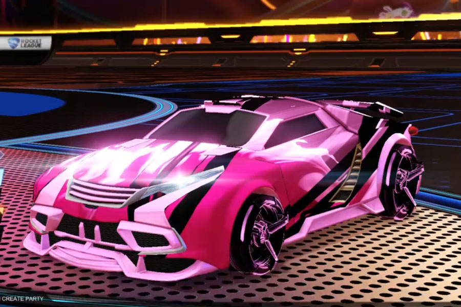 Rocket league Tygris Pink design with CNTCT-1: Infinite,Exalter