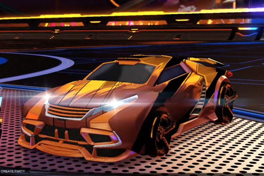 Rocket league Tygris Burnt Sienna design with CNTCT-1: Infinite,Exalter