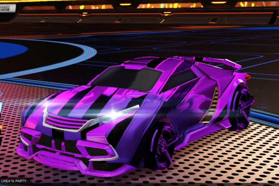 Rocket league Tygris Purple design with CNTCT-1: Infinite,Exalter